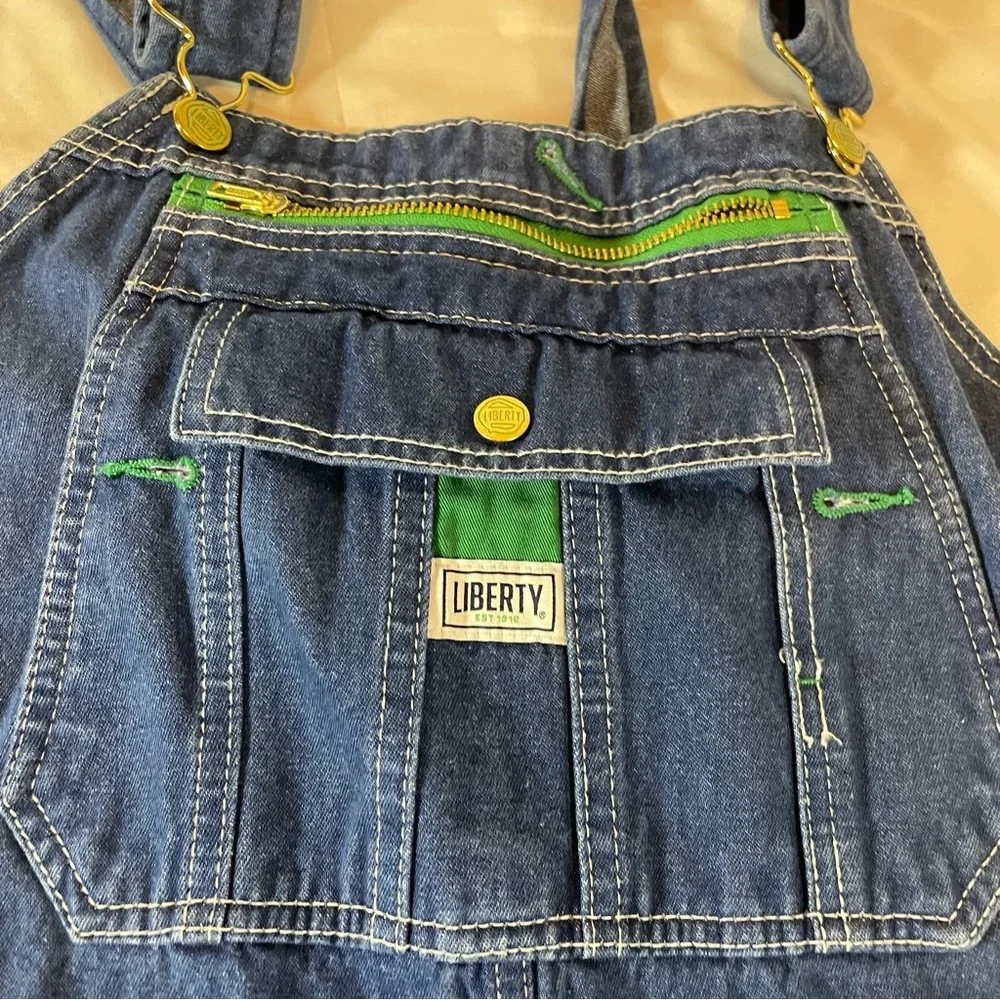 liberty denim bib